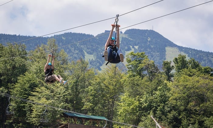 Skyeline zip, Killington Mountain