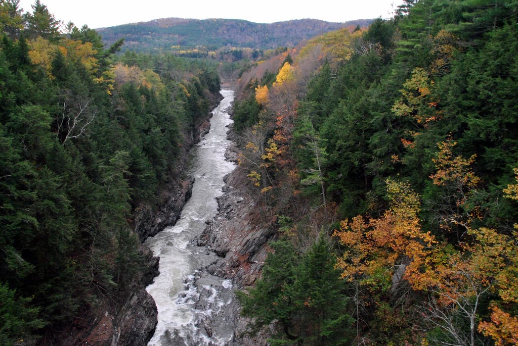 Quechee Gorge aeriel photo